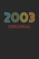 Retro 2003 Original - Tagesplaner 52 Wochen: Vintage Terminplaner - A5 (6"x9"), undatiert, 120 Seiten - Geburtstag Millennium Geschenk Jahresplaner Kalender (German Edition) 1674680694 Book Cover