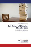 Exit Rights of Minority Shareholders: in Closely Held Companies 3659327522 Book Cover
