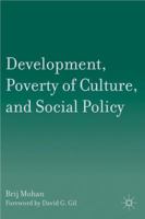 Development, Poverty of Culture, and Social Policy 0230110258 Book Cover