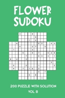 Flower Sudoku 200 Puzzle with solution Vol 8: Sudoku variation similar to Samurai Sudoku B08MSLXLN8 Book Cover