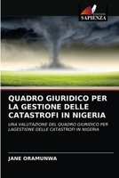 Quadro Giuridico Per La Gestione Delle Catastrofi in Nigeria 6203663654 Book Cover