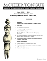 Mother Tongue XXIII: 2021 146324441X Book Cover