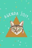 Agenda 2019: Agenda Mensual y Semanal + Organizador I Cubierta con tema de Gatos Enero 2019 a Diciembre 2019 6 x 9in 1795441232 Book Cover