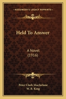 Held to Answer 1347214399 Book Cover