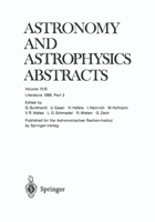 Literature 1998, Part 2 (Astronomy and Astrophysics Abstracts Volume 70 Parts A & B - TWO VOLUMES)) 3540660968 Book Cover