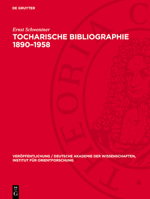 Tocharische Bibliographie 1890-1958 3112704444 Book Cover
