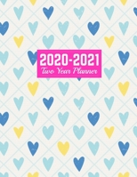 2020-2021 Two Year Planner: Cute 24-Month Planner & Calendar Large 8.5 x 11 (Jan 2020 - Dec 2021) Daily Weekly and Monthly Schedule Art Cover 00023187 1712832514 Book Cover