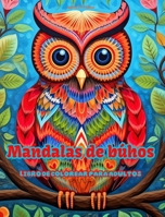 Mandalas de búhos Libro de colorear para adultos Diseños antiestrés para fomentar la creatividad: Imágenes místicas de búhos para aliviar el estrés y B0CQF2QFQZ Book Cover