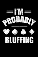 Notebook: Poker bluffing hands Online Heart Cross Gifts 120 Pages, 6x9 Inches, Blank 1692751948 Book Cover