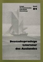 Deutschsprachige Literatur Im Ausland 3261038985 Book Cover