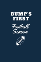 Bump's First Football Season: Pregnancy Game-Day Lined Simple Journal Composition Notebook (6 x 9) 120 Pages 1691100838 Book Cover