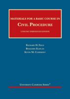 Materials for a Basic Course in Civil Procedure, Concise 1684670217 Book Cover