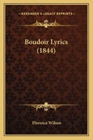 Boudoir Lyrics 1241026432 Book Cover