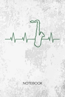 Bullet Dotted Journal: Saxophonist Notebook Dotted Grid a5 6x9 120 Pages - Saxophone Heartbeat Planner Saxophone Player Diary Saxophone Concerto - Instrumentalist Concert Band Gift Idea for Men and Wo 1712545418 Book Cover