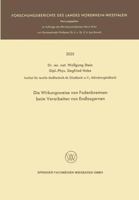 Die Wirkungsweise Von Fadenbremsen Beim Verarbeiten Von Endlosgarnen 3663200892 Book Cover