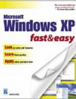 Windows XP Fast & Easy (Fast & Easy (Premier Press)) 1931841411 Book Cover