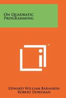 On Quadratic Programming 1258247291 Book Cover