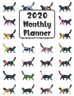 2020 Monthly Planner: Cat 12 Month Planner Calendar Organizer Agenda with Habit Tracker, Notes, Address, Password, & Dot Grid Pages 1692469029 Book Cover