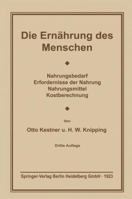 Die Ernahrung Des Menschen 3662275562 Book Cover