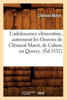 L' Adolescence clémentine 2070345300 Book Cover