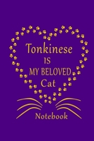 Tonkinese Is My Beloved Cat Notebook: Cat Lovers journal Diary,Best Gift For Tonkinese Cat Lovers. B083XVYQNS Book Cover