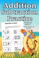 Addition Subtraction Practice Workbook grade 1: Kindergarten books, Activity Workbook for Kids, Kindergarten Math Skills: The book teaches children ... and helps the child to develop memory B088GDG5F4 Book Cover