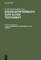 Hebraisches Worterbuch Zur Genesis 311118188X Book Cover