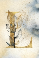 Monogram Notebook L: 6 x 9 Gold Initial Diary for Women (Personalized Letter Design) 169413220X Book Cover