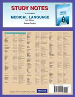 Study Notes for Medical Language 0135114810 Book Cover