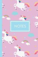 Notes: A Whimsical Sketch-style Unicorn, Dinosaurs and Doodle UFO Notebook 1077473834 Book Cover