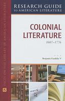 Colonial Literature, 1607-1776 0816078610 Book Cover