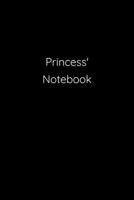 Princess' Notebook: Notebook / Journal / Diary - 6 x 9 inches (15,24 x 22,86 cm), 150 pages. 169228519X Book Cover