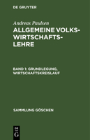 Grundlegung, Wirtschaftskreislauf 3111290980 Book Cover