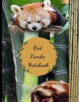 Red Panda Notebook: Cute Four Red Pandas on Bamboo Novelty Gift - Composition Notebook 8.5 x 11 109871797X Book Cover