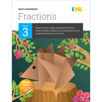 IXL Math Workbook: Grade 3 Fractions 1947569341 Book Cover