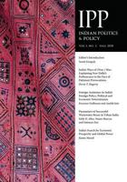 Indian Politics & Policy: Vol. 1, No. 2, Fall 2018 1633917290 Book Cover