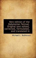 New Edition of the Babylonian Talmud; Volume 8 1120653509 Book Cover