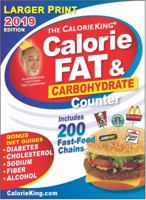 CalorieKing 2019 Larger Print Calorie, Fat & Carbohydrate Counter 1930448724 Book Cover