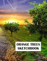 Orange Trees Sketchbook: Notebook, Journal, 8,5 x 11, 120 pages for Writing, Drawing and Sketching (Sketchbook for you) 1675597618 Book Cover