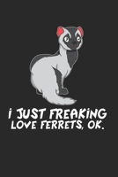 Frettchen Notizbuch: Frettchen Notizbuch für Liebhaber / Notizheft / Notizblock A5 (6x9in) Dotted Notebook / Punkteraster / 120 gepunktete Seiten (German Edition) 1671314166 Book Cover