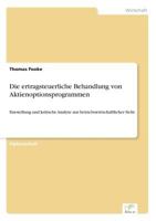 Die Ertragsteuerliche Behandlung Von Aktienoptionsprogrammen 3838629728 Book Cover