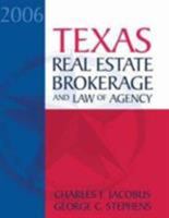 Texas Real Estate Brokerage and Law of Agency 0324592507 Book Cover