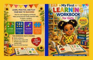 My First Learning Workbook for Girls: Tracing Letters, Numbers 1-50 & Fun Activities for ages 3-5 B0GYY1C5MC Book Cover