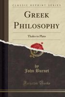 Greek Philosophy, Part 1 1016009720 Book Cover