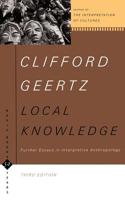 Local Knowledge: Further Essays in Interpretive Anthropology 0465041620 Book Cover