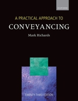 A Practical Approach to Conveyancing 0192859358 Book Cover