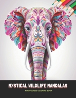 Mystical Wildlife Mandalas: Mindfulness Coloring Book, 50 Pages, 8.5 x 11 inches B0CKNNYPKZ Book Cover