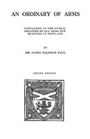 An Ordinary of Arms Contained in the Public Register of All Arms and Bearings in Scotland 2nd edition 9354025315 Book Cover