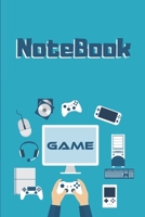 Notebook: Gamer Notebook | Size 6" x 9" , 100 Pages | Trend and Original | Convenient to rate Ideas 1674097417 Book Cover