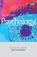 As/A Level Psychology Essential Word Dictionary (Essential Word Dictionaries) 0860033716 Book Cover